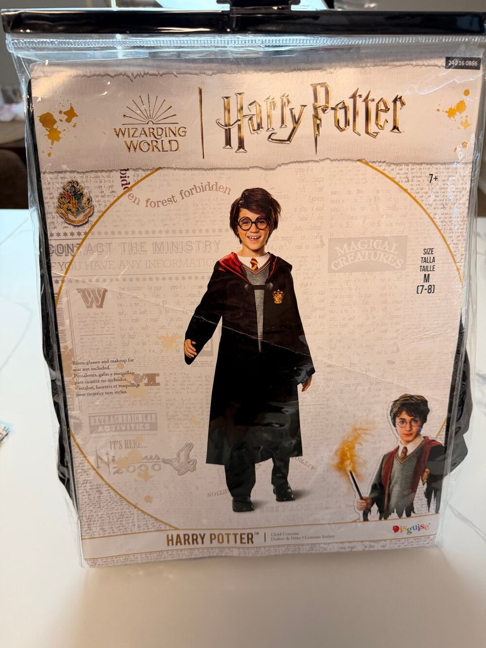 Harry Potter Child Costume Medium 7-8 Wizarding World Hooded Robe NEW
